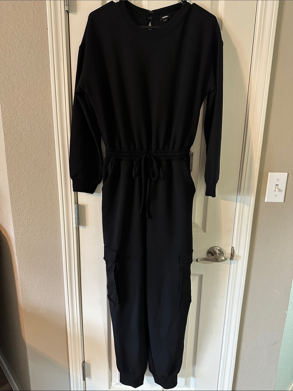 Express Black Long Sleeve Crewneck Jumper